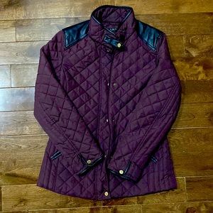 Ralph Lauren plum purple quilted jacket XS